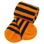 Zando Soft Baby Halloween Tights for Girls Funny Baby Orange and Black Striped Leggings Toddler Striped Tights Toddler Orange Ti