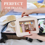 Pinkmik Clear Makeup Bag Transparent Travel Case for Cosmetics and Toiletries Women's Brush Bag and Clear Car Bag with Zipper