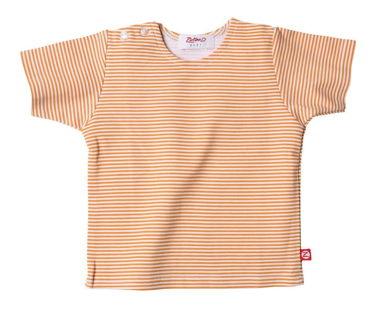 Zutano TShirt  Orange Candy Stripe 06m 0-6