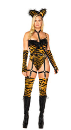 5102 - 6pc Tigress Temptation - Large / Black/Gold