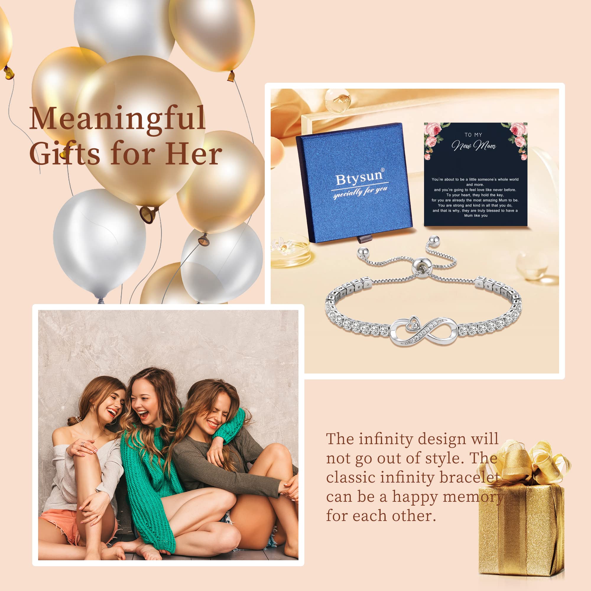 Godmother Proposal Gift Infinity Bracelets for Women Godmother Gifts for Her Christian Gifts Easter Basket Stuffers Jewelry for