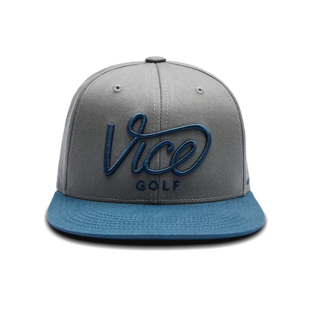VICE Golf Crew Cap Blue/Grey | Golf Cap | One Size fits All | Unisex
