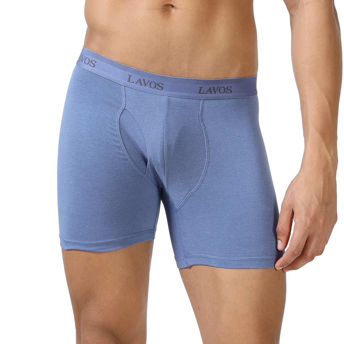 Lavos Bamboo Cotton Boxer Briefs For Men, Breathable & MoistureWicking, Sustainable Fabric With Comfortable Fit, Long Underwear
