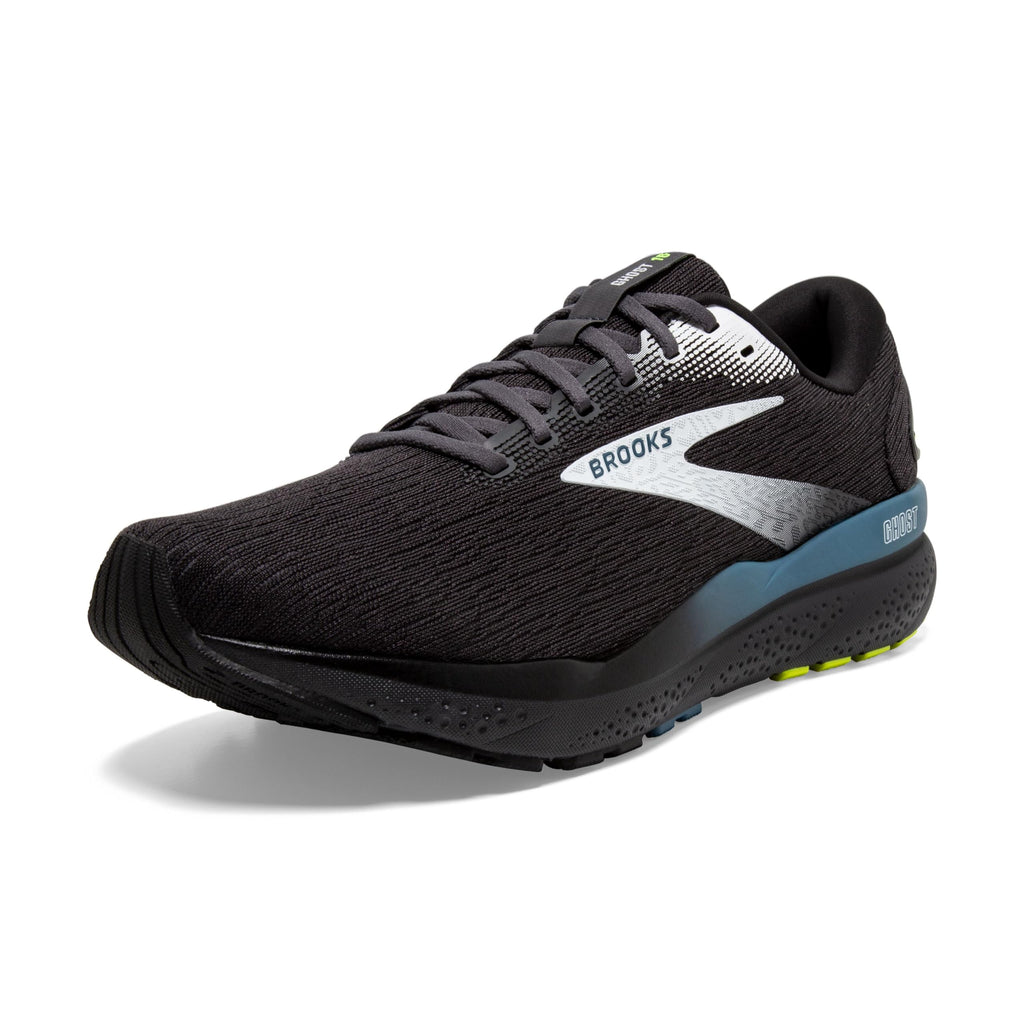 Brooks Mens Ghost 16 Neutral Running Shoe - Black/Ebony/Blue - 10 Medium