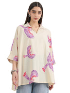 Libas Printed Cotton A-Line Kurti-43149Xxl