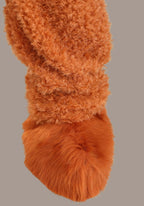 Fun Costumes Adorable Child Fox Halloween Costume | Soft Shearling Faux Fur Jumpsuit for Play Pretend Orange