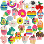 monochef Shoe Charms for Girls Teens: 30 Pack Random Different Cute Shoe Decoration Charms, Shoe Charm, Charms for Shoes Bracele