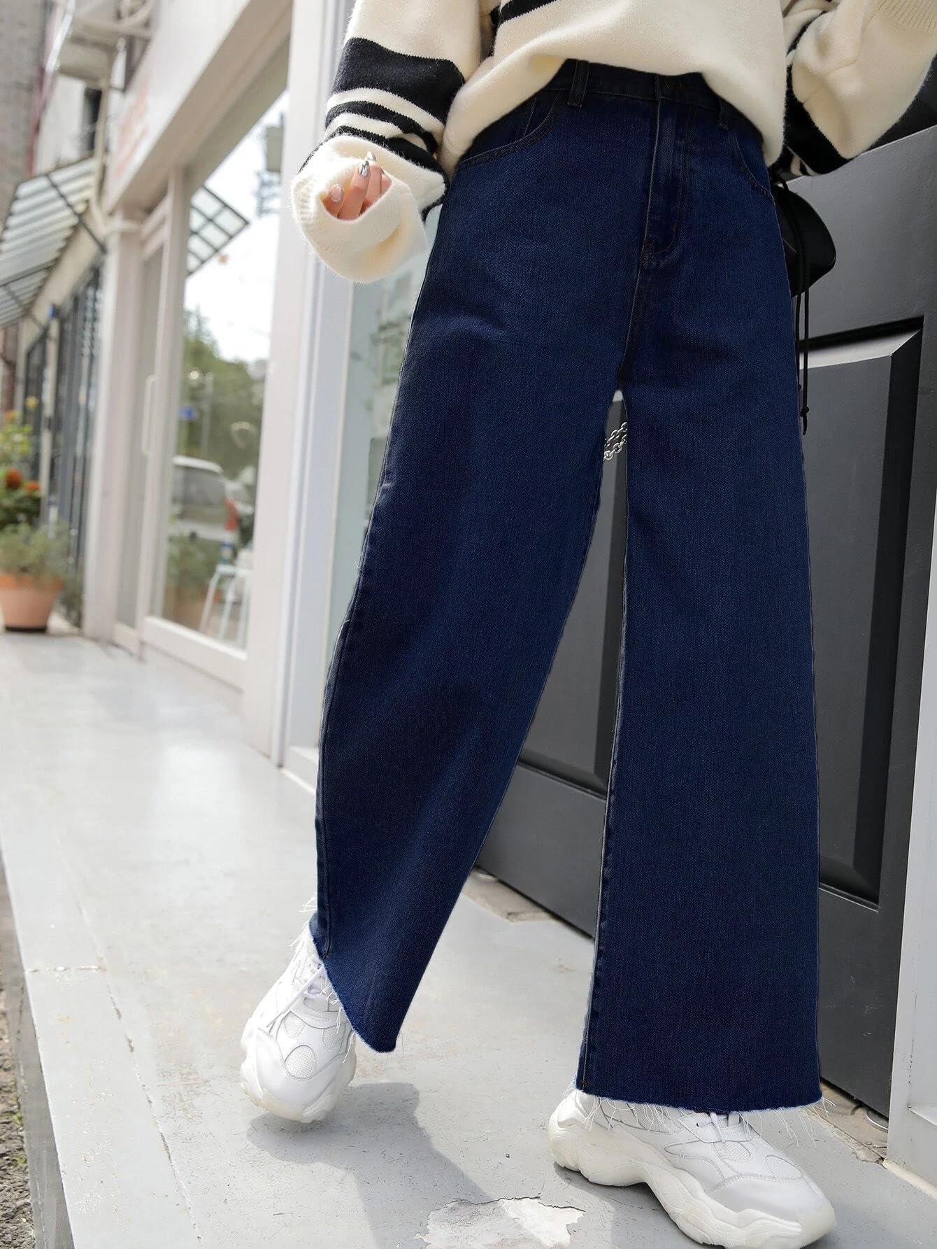 Kotty Women Regular High Rise Dark Blue Jeans