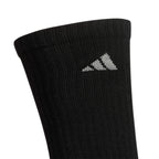 adidas Men's Athletic Cushioned Crew Socks with Arch Compression for a Secure fit (6-Pair), Black/Aluminum 2, X-Large