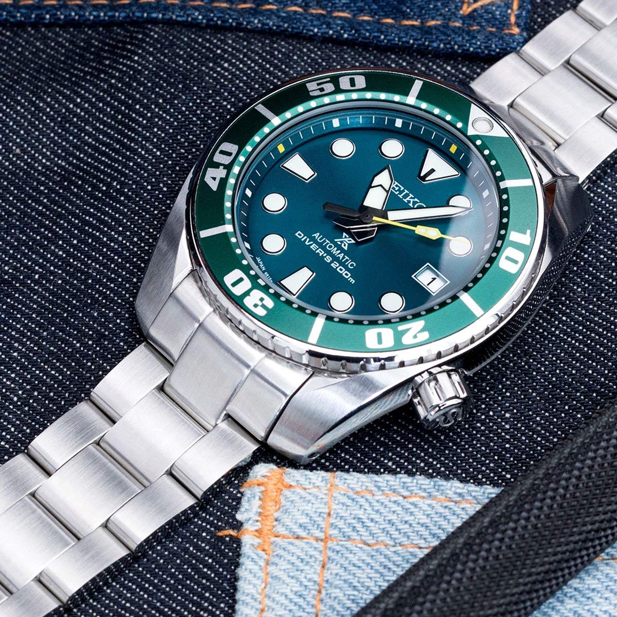 MiLTAT 20mm Super-O Watch Band compatible with Seiko Sumo SBDC001 SBDC003 SBDC031 SBDC081