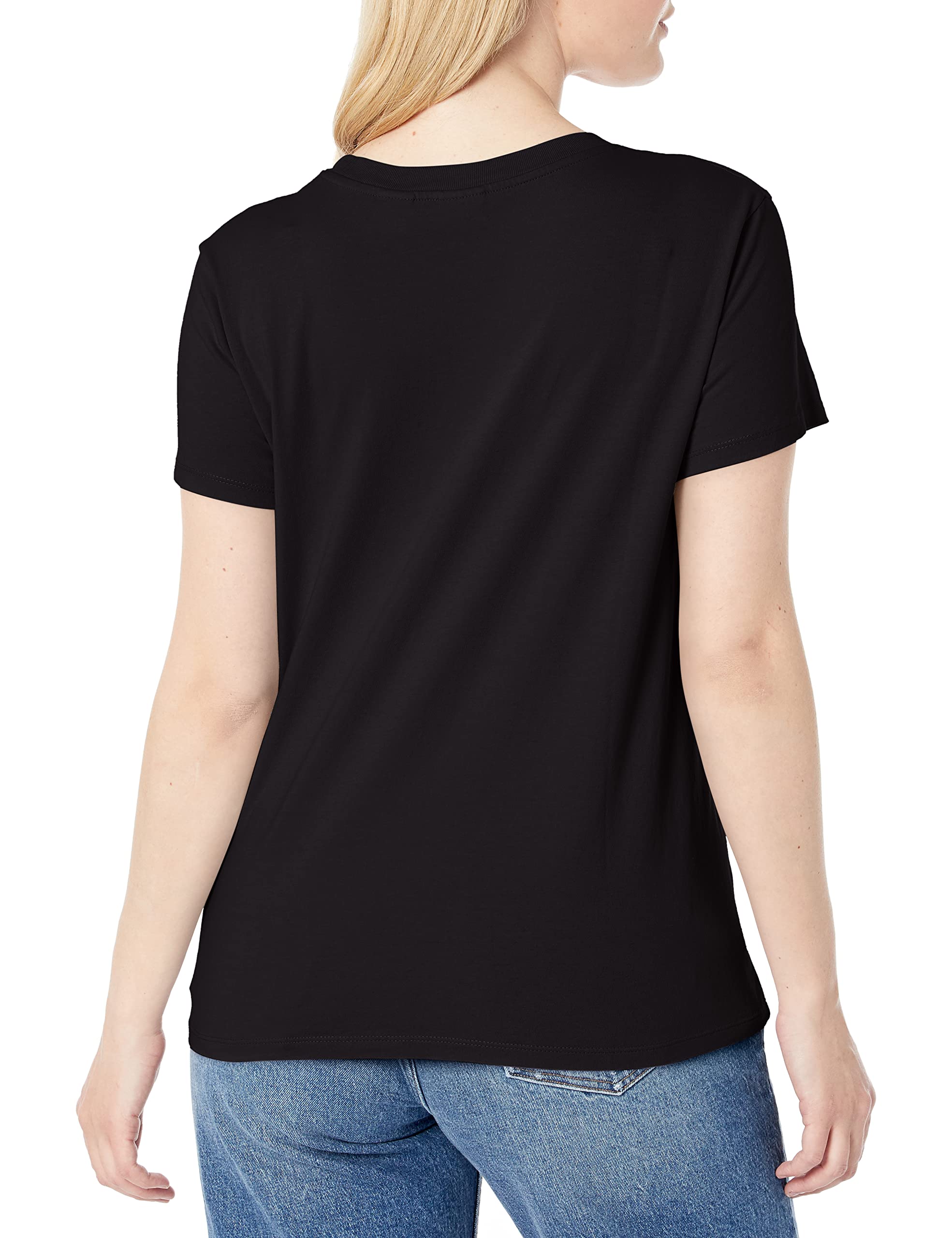 Levi's Women's Perfect Crewneck Tee Shirt, mineral black x, Large