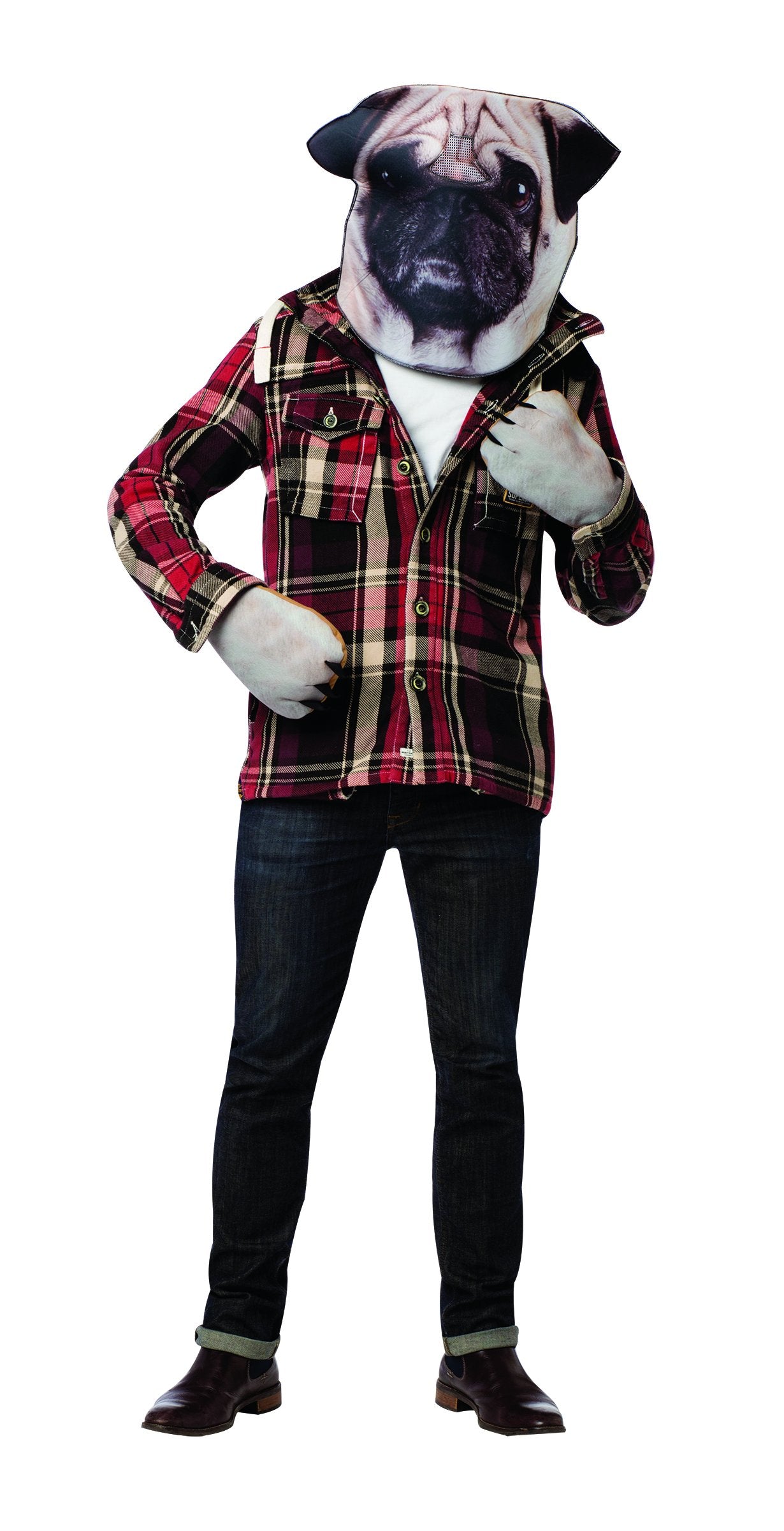 Rasta Imposta Men's Doggie Kit Head and Paws, Brown, One Size