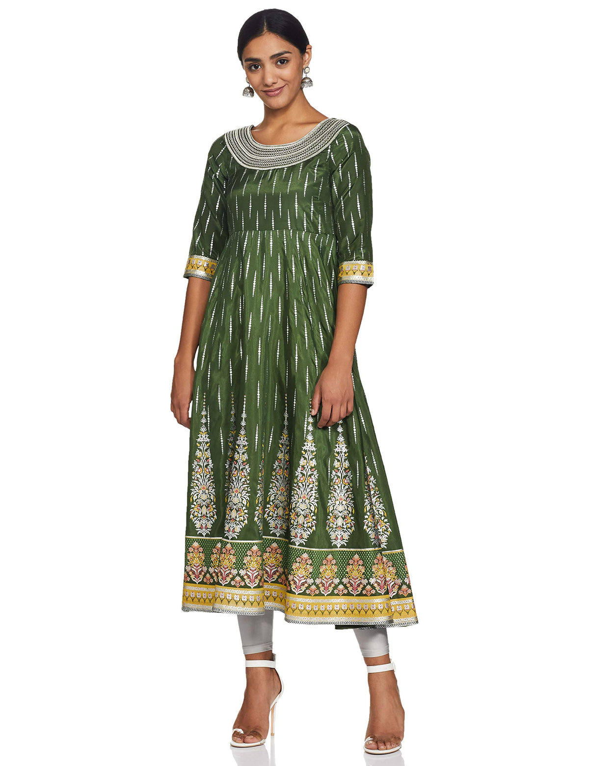 Aurelia Women Printed Viscose Blend A-Line Kurta_20Aua11734-502342_M