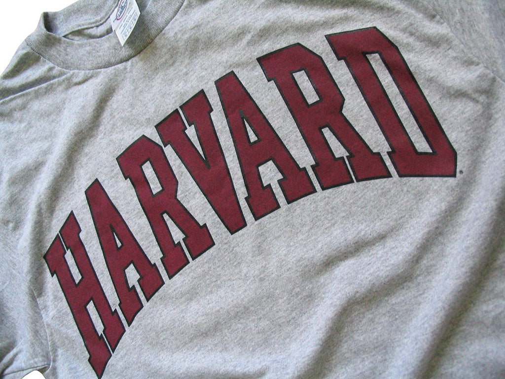 Harvard University T-Shirt - Arched Block - Grey -M