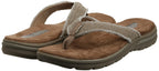 Skechers USA Men's Bosnia Flip-Flop,Tan,7 M US