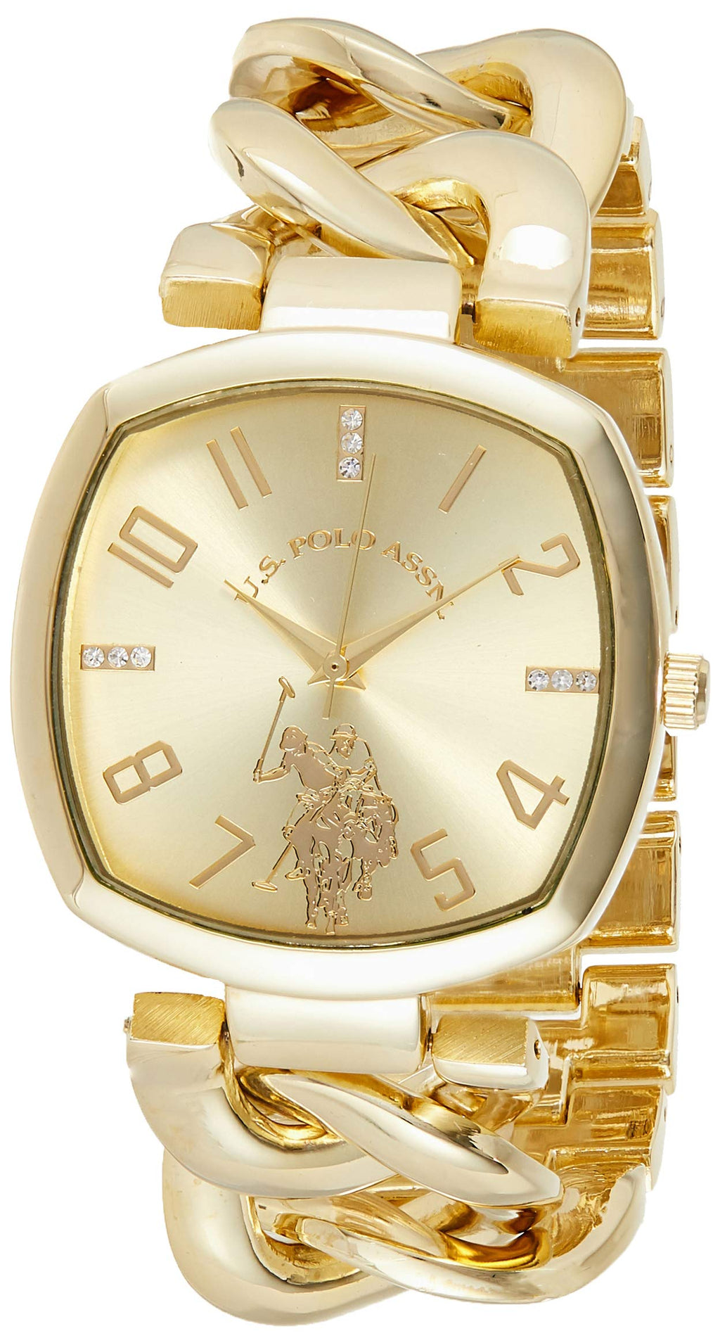 Accutime U.S. Polo Assn. Women's USC40250AZ Analog Display Analog Quartz Gold Watch