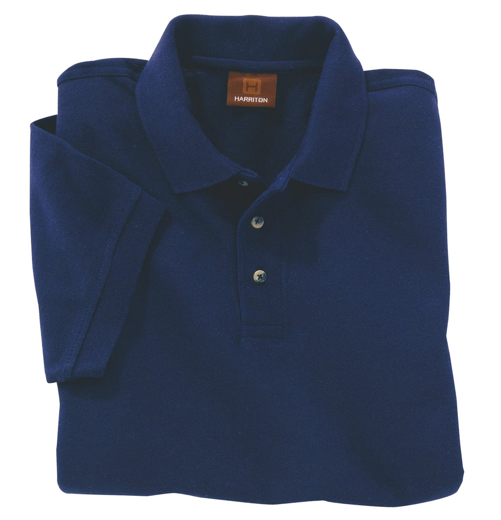 Mens 6 oz Ringspun cotton Piqu Short-Sleeve Polo - WHITE - 5XL(D0102H7KY16)