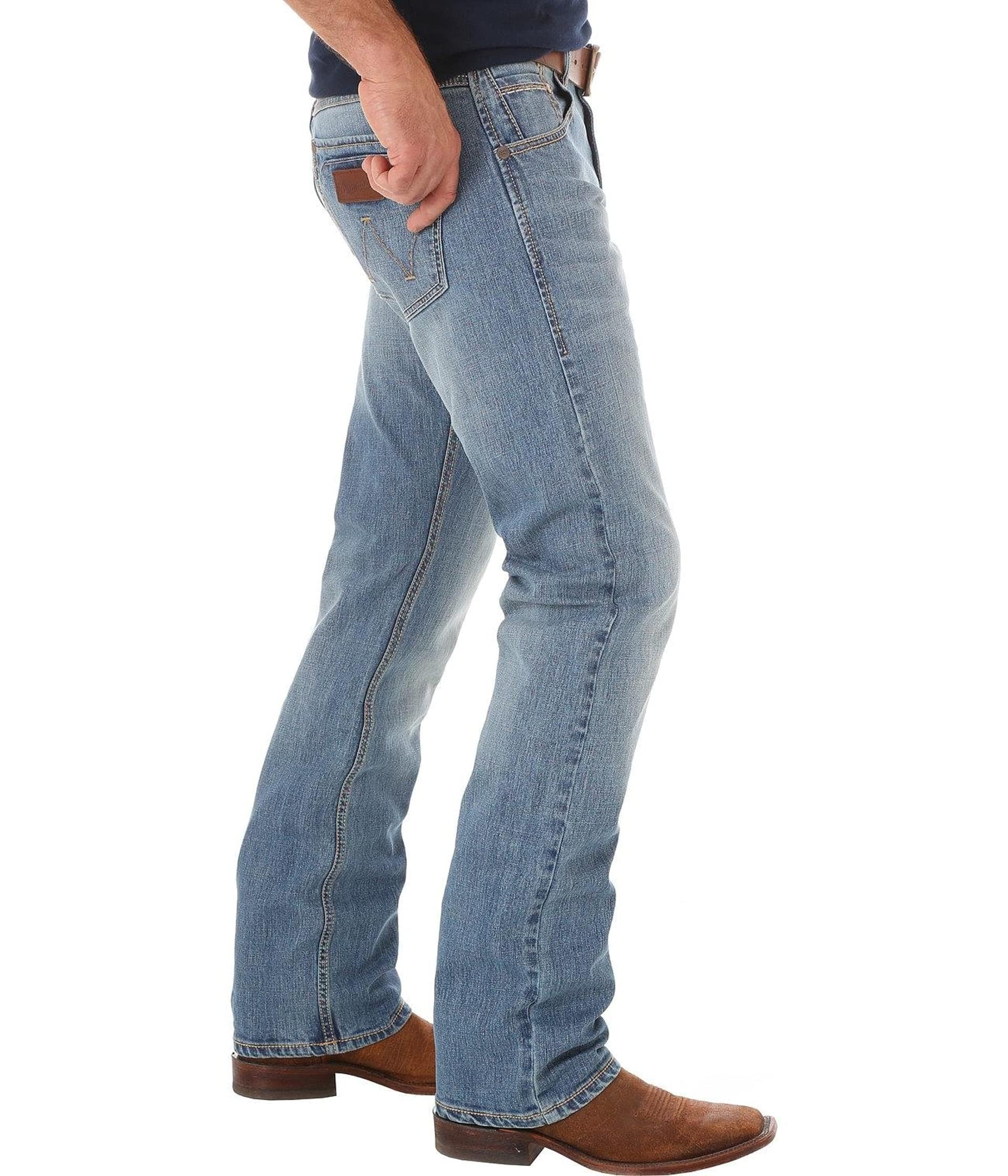 Wrangler Men's Big & Tall Retro Slim Fit Straight Leg Jean, Greybull, 31W x 38L