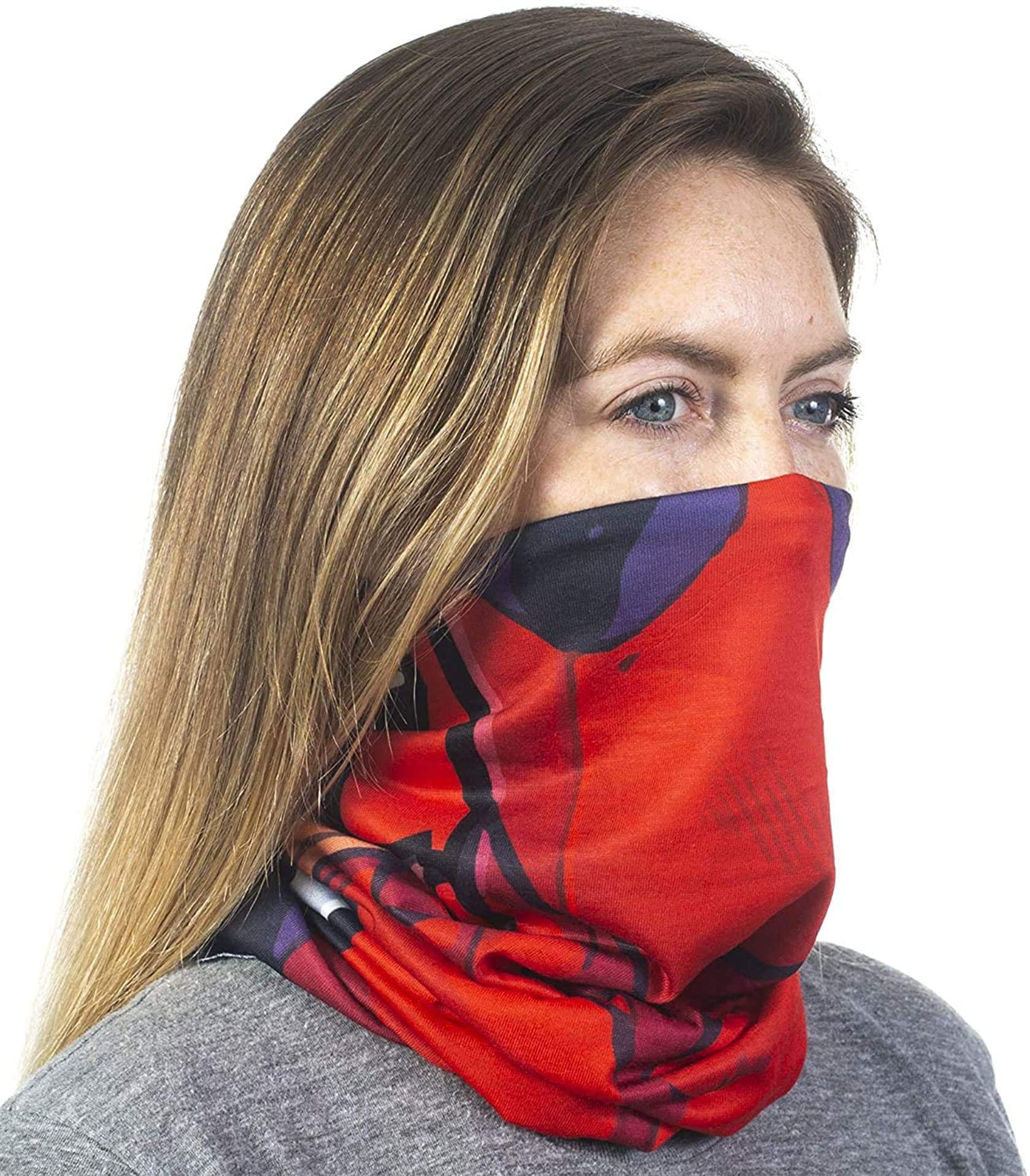 Concept One Marvel Deadpool Neck Gaiter, Multipurpose Neck Warmer Scarf Bandana, Black, One Size