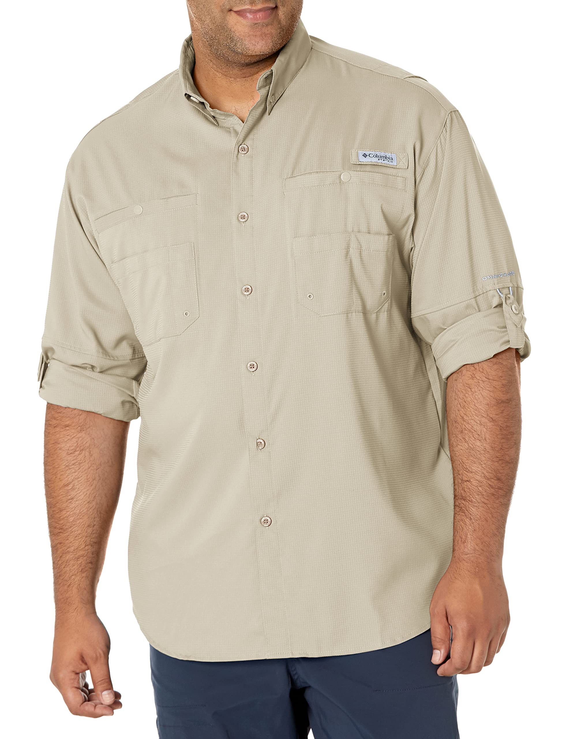 Mens TamiamiII Long-Sleeve Shirt - WHITE - M(D0102H787RX)