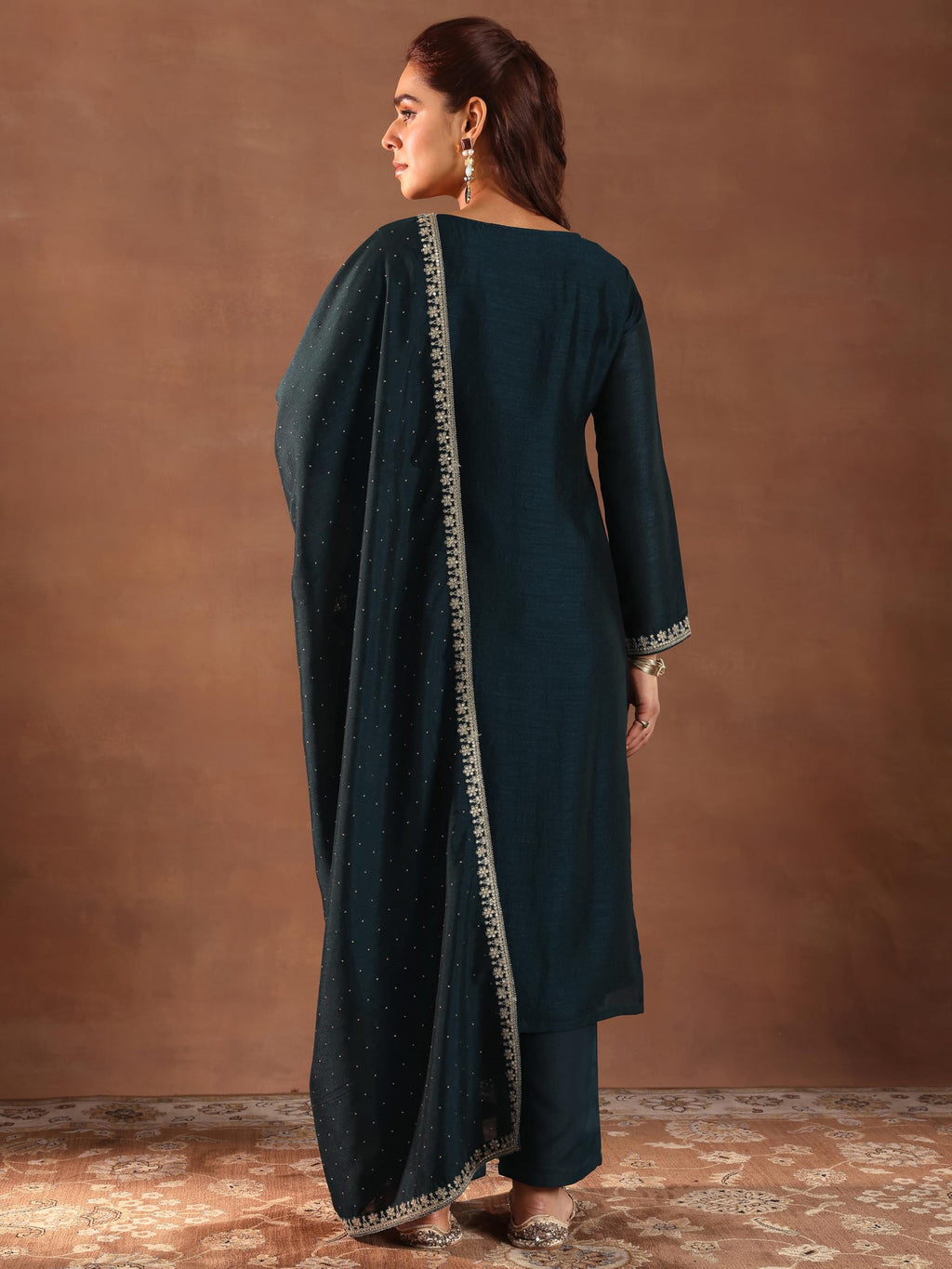 Libas WomenS Silk Blend Kurta Set (49506