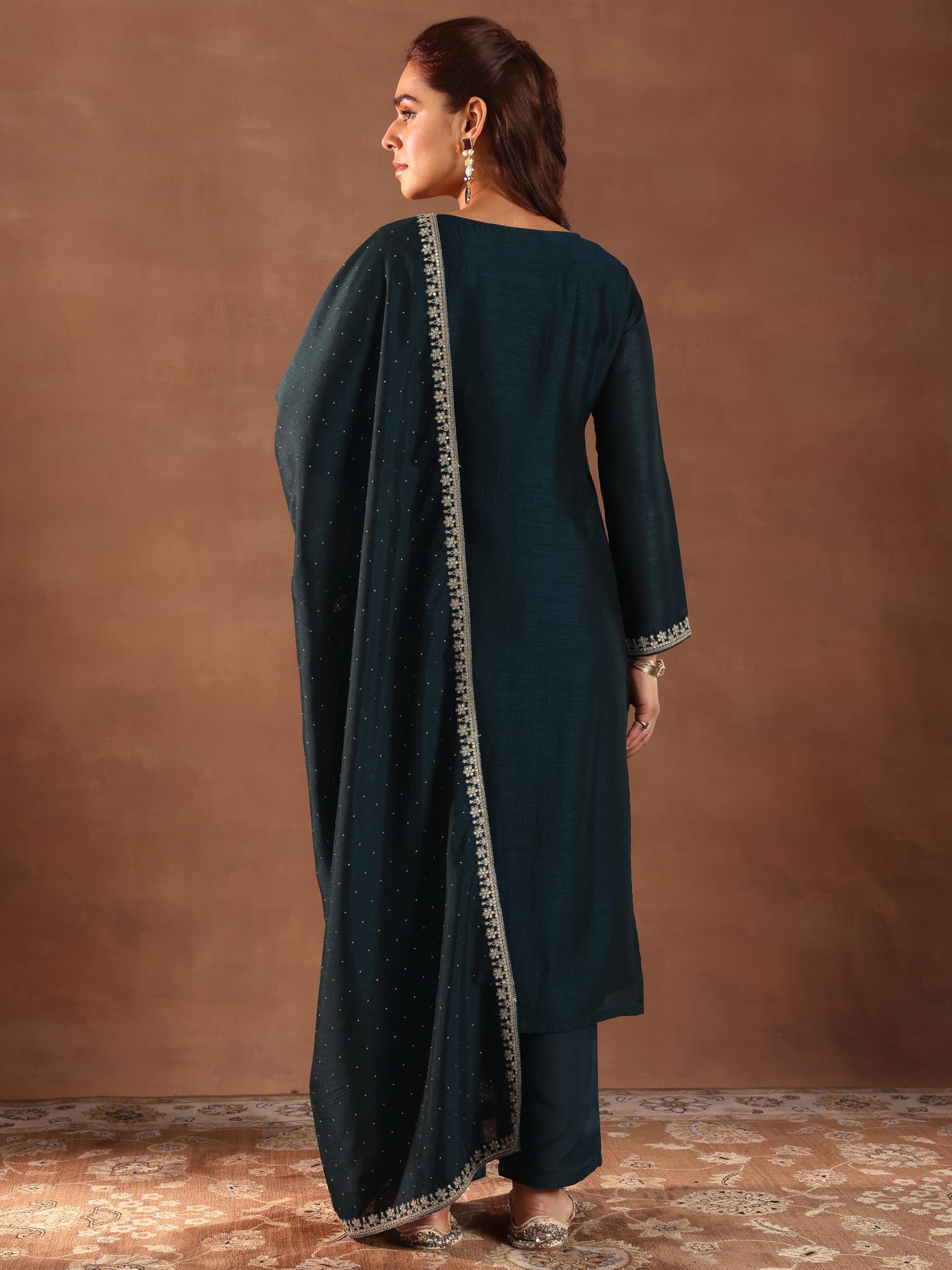 Libas WomenS Silk Blend Kurta Set (49506