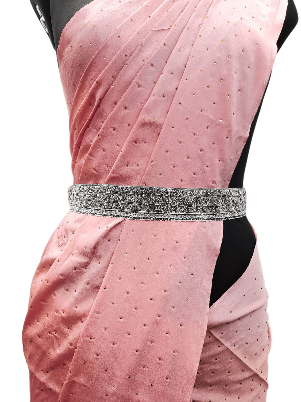 Purala Saree Waist Hip Belt Kamarband Grey Chokda 34
