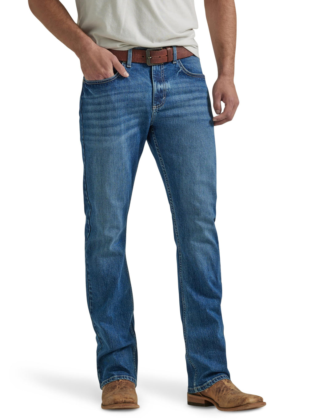 Wrangler Men's 20X No. 42 Vintage Boot Cut Jean, Sorrel