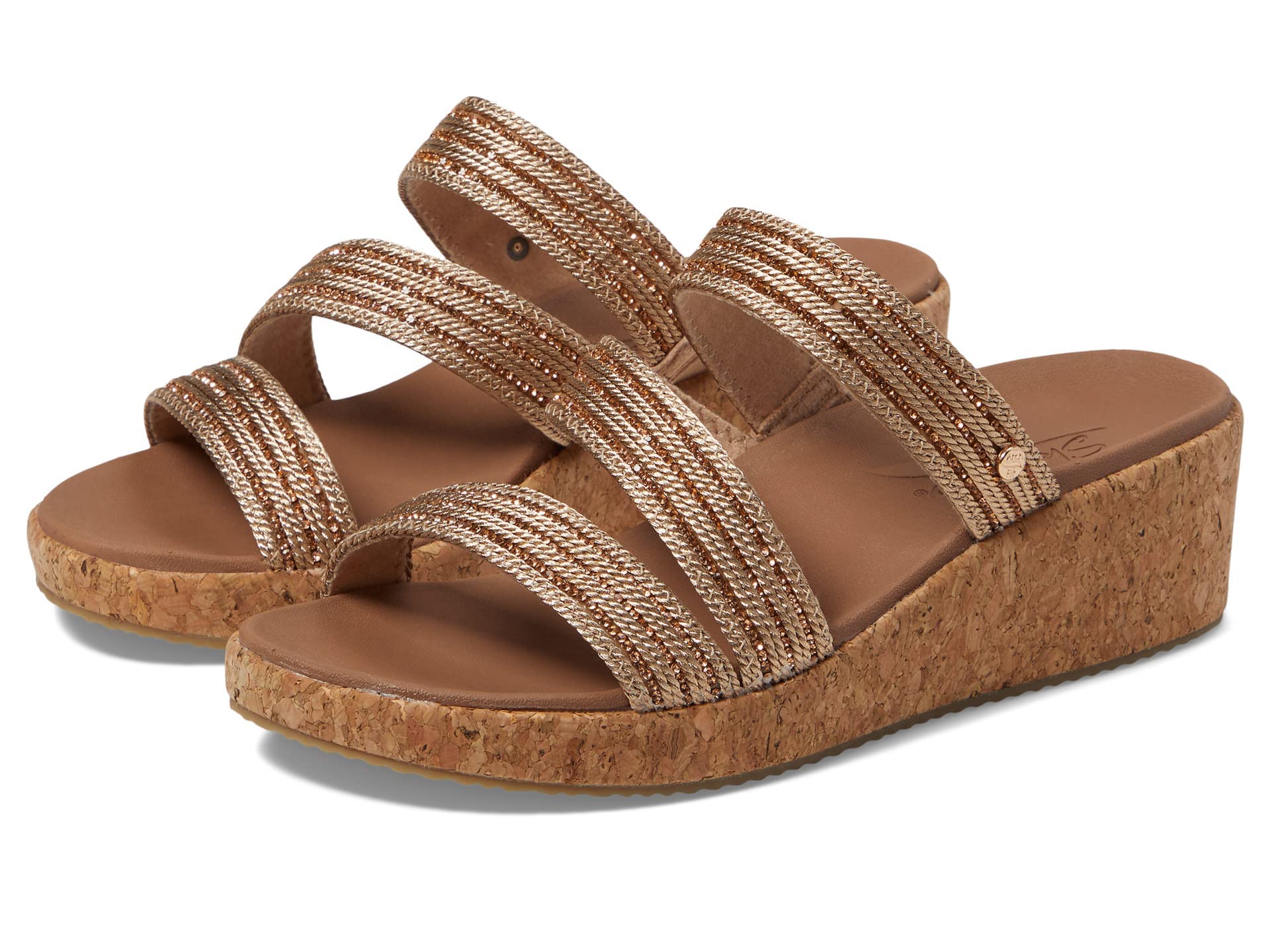 Skechers Women Arch Fit Beverlee Always Clas Espadrille Wedge Sandals & Floaters