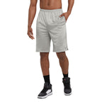 Champion mens 9 Shorts, Mesh Shorts, 9, Mesh Basketball Shorts, Mesh Gym athletic shorts, Gray-407q88, Medium US