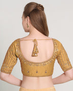 Pujia Mills WomenS Readymade Bridal Embroidery Blouse Multi Coding Maggam Work Moti Work Indian Ethnic Designer Stitched Readym