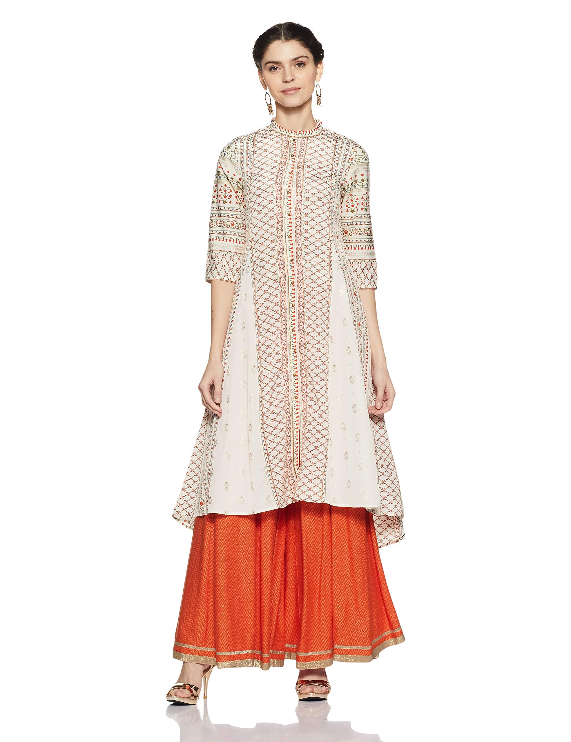 W For Woman Straight Kurta (18Auw11029-110075_White_10)