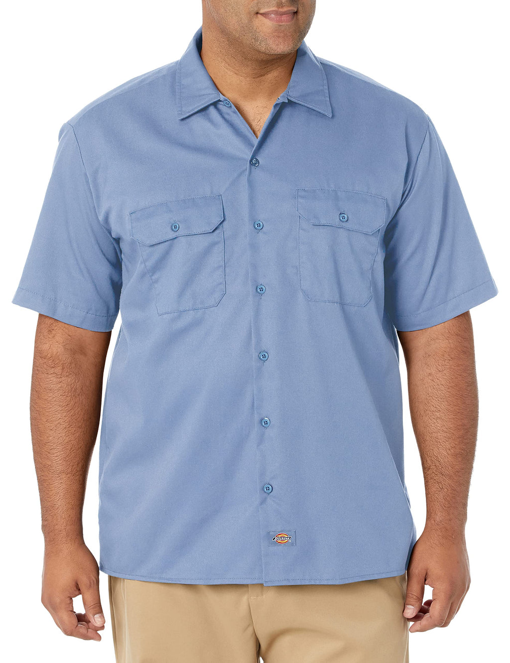 Dickies Shirts: Gulf Blue Short Sleeve Work Shirt 1574GB (S)