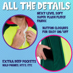 Funziez! Dinosaur Costume - Trex Cosplay - Reptile One Piece Pajama (Green, XX-Large)