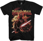 STAR WARS Darth Maul Dark Zabrak Sith Jedi T-Shirt(Black,SM)