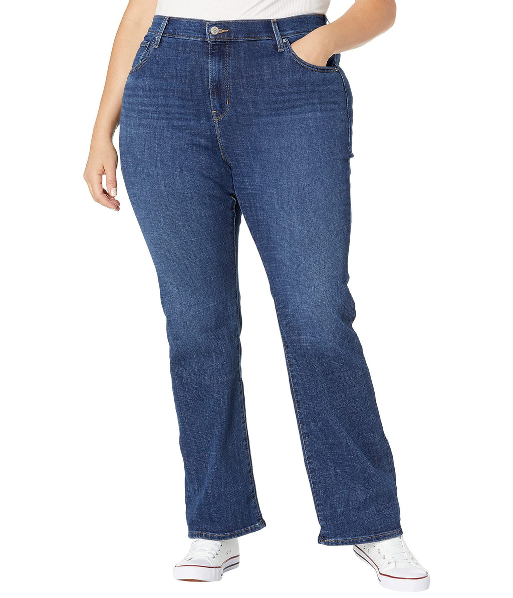 Levi's Women's 725 Plus-Size High Rise Bootcut, Lapis Dark Horse (Waterless), 26W
