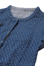 Aurelia Blue Geometric Printed Printed Cotton Regular Kurta For Women