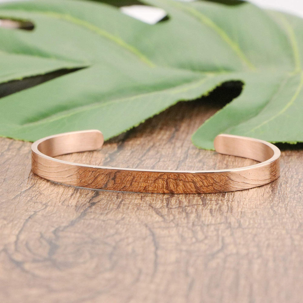 JoycuFF Birthday Gifts for Mom Mother Inspirational Mother's Day Cuff Bracelet Best Mom Ever Mommy Christmas Rose Gold Jewelry M