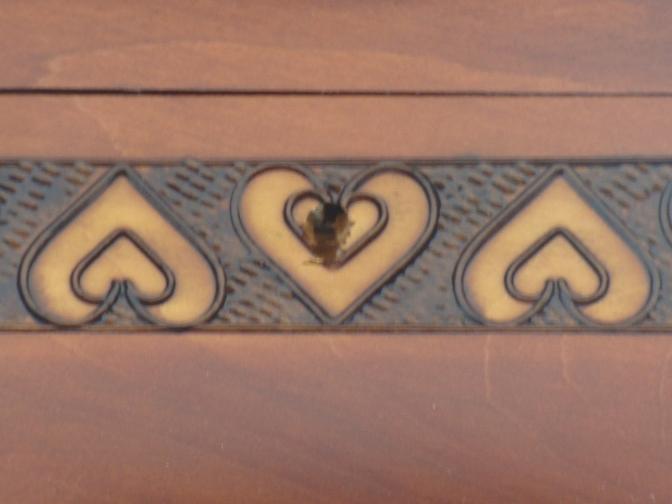 Modern Sailor Celtic Knot and Tribal Heart Handmade Box with Lock and Key Desk or Dresser Trinket Keepsake Holder Perfect Watch