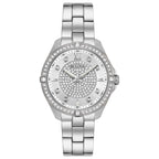 Bulova Ladies' Classic Crystal Stainless Steel 2-Hand Quartz Watch, Pave Dial Style: 96L236
