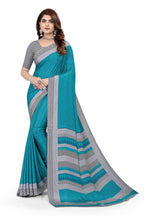 Vimla WomenS Mysore Crepe Silk Uniform Saree With Printed 6 Yard Length And Unstitched Blouse Piece Office Wear Saree