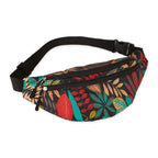 TROPICAL PRINT FANNY PACK - RED