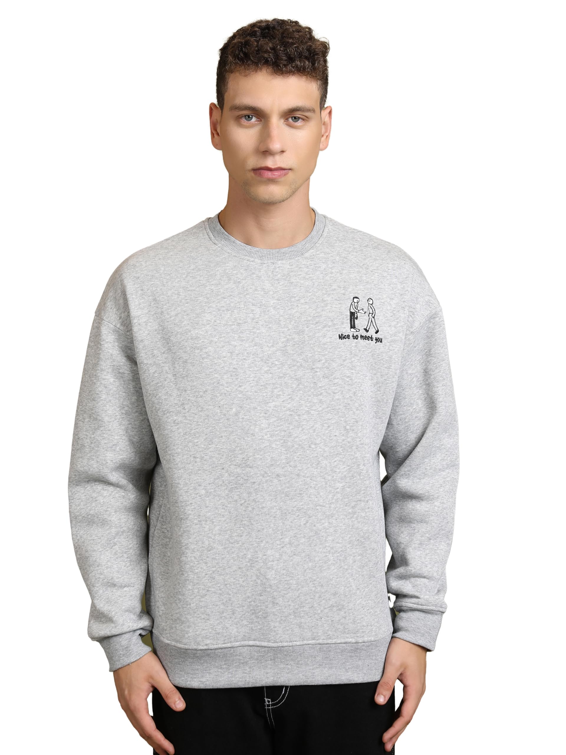 Ketch Men Full Sleeve Slim Fit Sweatshirt Khss000001 Yellow L