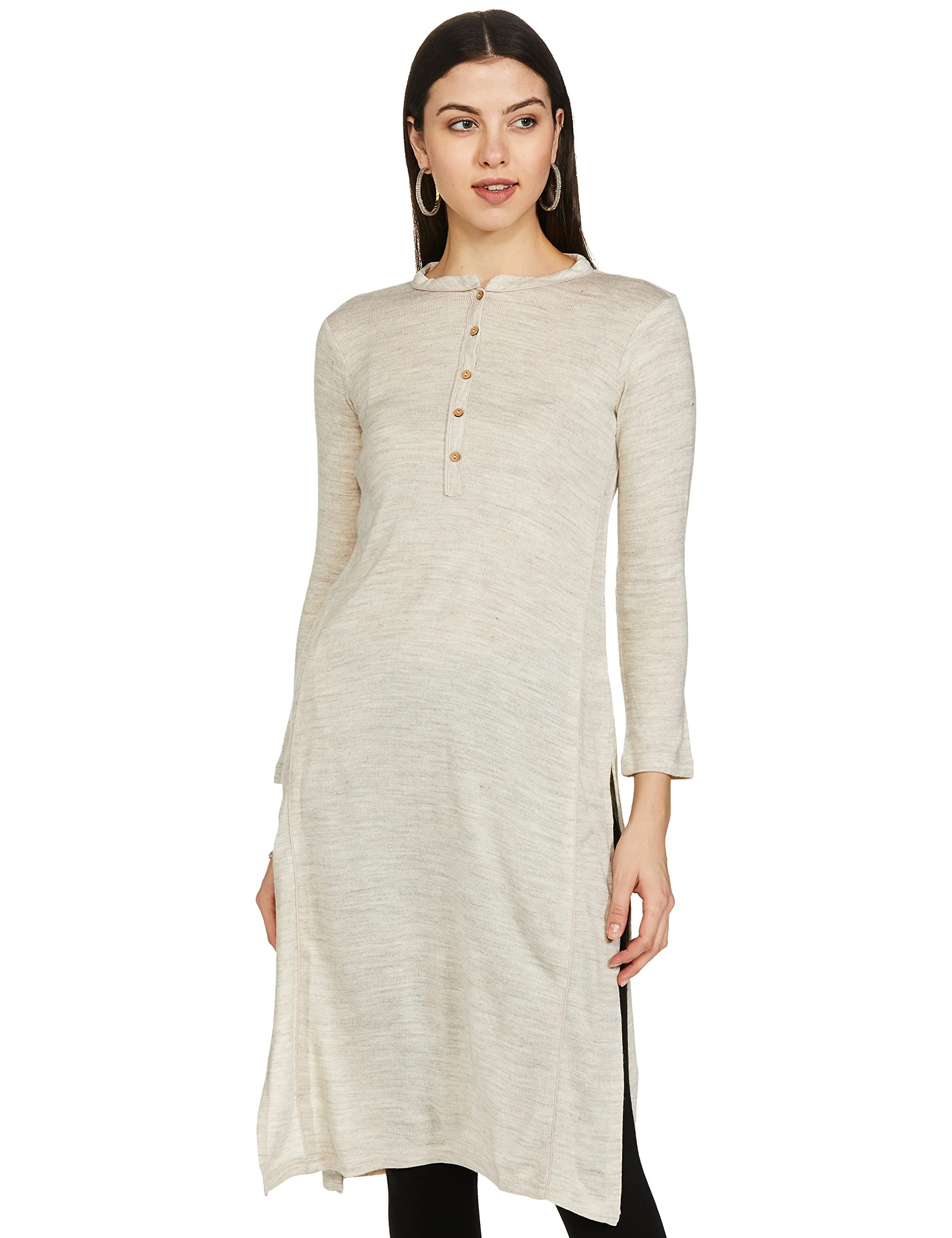 Aurelia Women'S Wool Kurta (19Noa11130-700774_Natural_X-Small)