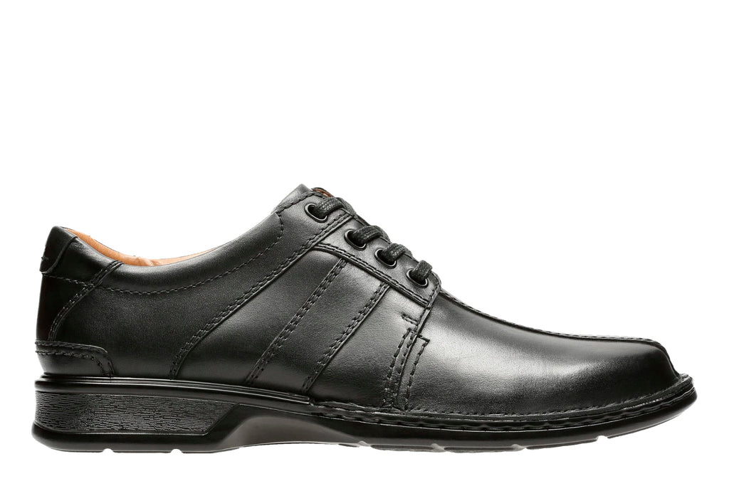 Clarks Men's Touareg Vibe Oxford, Black Leather, 9.5 Wide