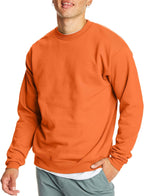 Hanes Men's EcoSmart Sweatshirt, safety orange, XL