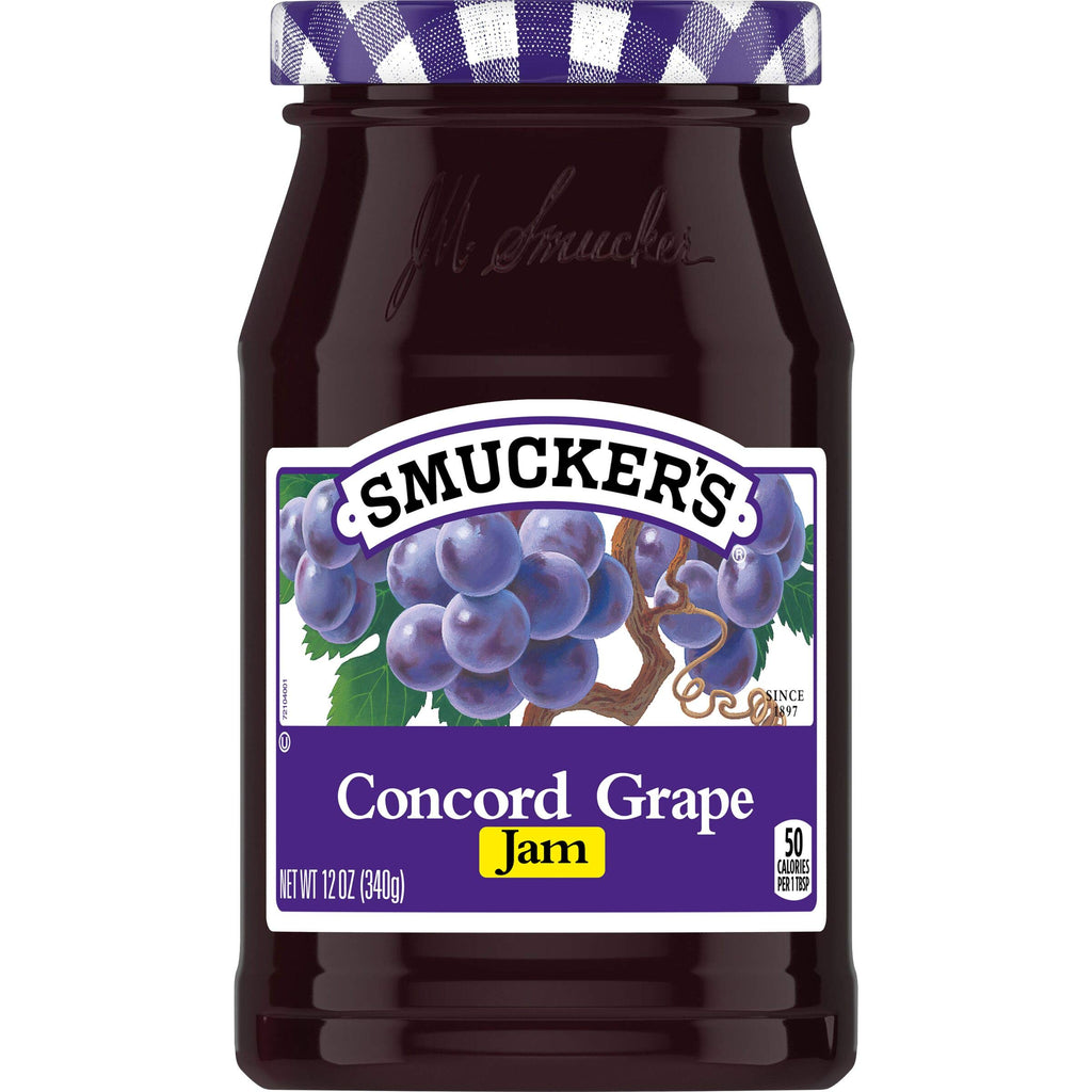 Smuckers concord grape Jam, 12 Ounces (Pack of 6)