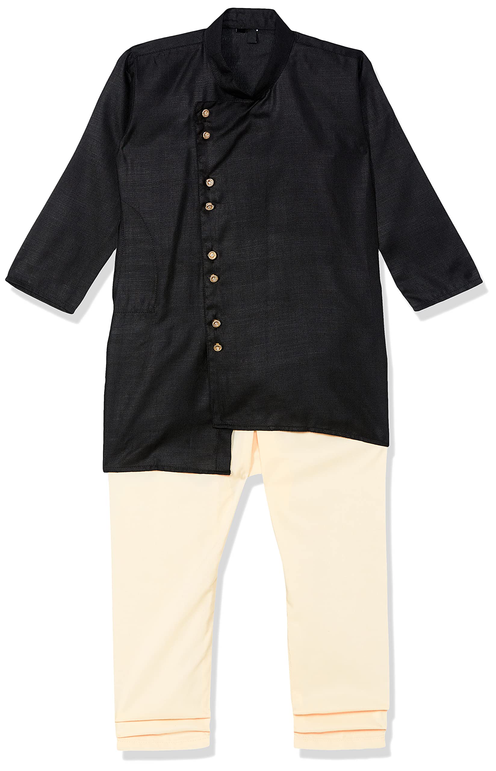 Little Mafia By Aarika Baby-Boys Regular Tunic Shirt (KP_VC-03_Black 3)