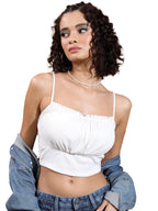 Ketch WomenS Regular Fit Tops (Khtp000349_White