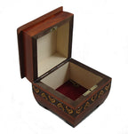 Modern Sailor Celtic Knot and Tribal Heart Handmade Box with Lock and Key Desk or Dresser Trinket Keepsake Holder Perfect Watch